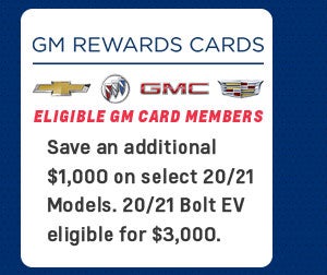 Eligible GM Card Members